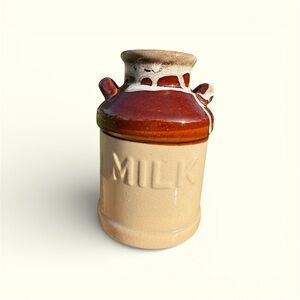 Rustic Ceramic Milk Jug Crock | Farmhouse Décor